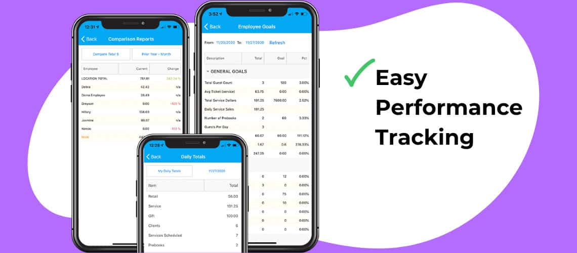 EnvisionNow employee app goals on iphone
