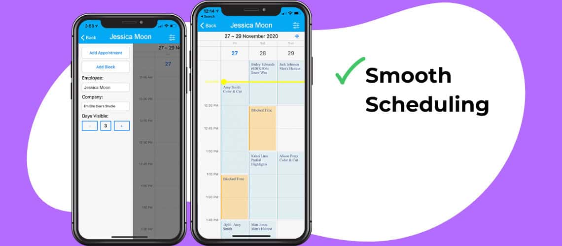 EnvisionNow employee app on iphone