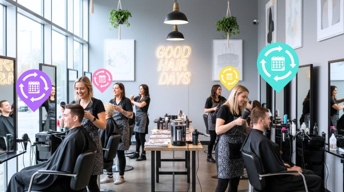 busy salon